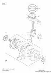 Bearing crank pin gs (12164-41G01-0A0)