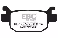 Колодки гальмівні дискові EBC SFAC415