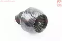 Фільтр повітряний нульовий 35мм 45градусів турбіна карбон (Китай)