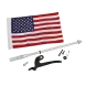 Флагшток для Can-Am RT з прапором США SHOW CHROME 41-203L