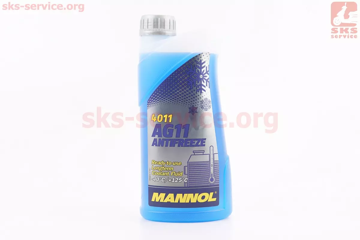 Рідина охолоджуюча MANNOL Антифриз АG11, блакитна -40°C 1л