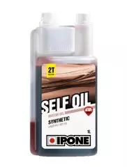 Олива моторна IPONE SELF Oil 2T (з ароматом полуниці) напівсинтетична 1л