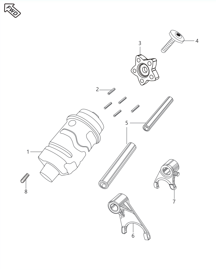 JG561008 - купити Gear Indicator Pin (JG561008) (2782461) з