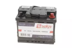 Аккумулятор SOLGY 406002 60Ah/480A +R