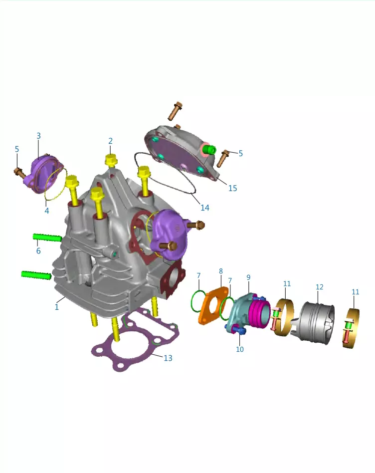 56JV6W7B - купити Black Cyl. Head (JV511023) (56JV6W7B) (2778985