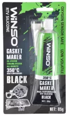 Герметик силіконовий прокладок професійний Winso GASKET MAKER BLACK 85гр +350ﹾС чорний