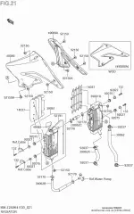 Hose-cooling,l-r hig (K3906-20044-000)