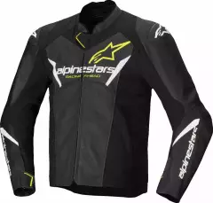 Мотокуртка Alpinestars Faster V3 Airflow, Чорний/Білий/Жовтий, 54