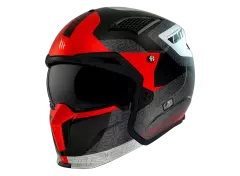 Шолом MT STREETFIGHTER SV S Totem B15, Червоний матовий, M