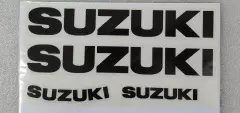 Наклейка надпис Suzuki, Чорний