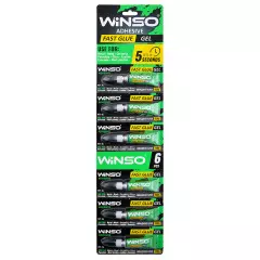 Швидкий клей гель Winso, вага 3гр - 1шт., дисплей - 6шт.