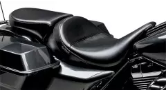 Сидіння переднє Le Pera Aviator Solo 08‑19 FLHT/FLHR/FLHX/FLTR гладке (0801-0584), Чорний