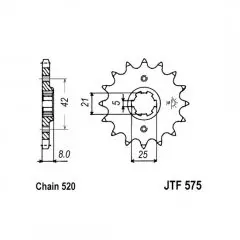 Зірка передня JT Sprockets JTF575.15