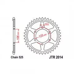 Зірка задня JT Sprockets JTR2014.47