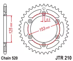 Зірка задня JT Sprockets JTR210.38