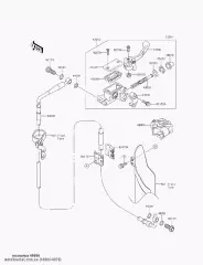 Важіль гальмівний передній KX65A9F (490060078)