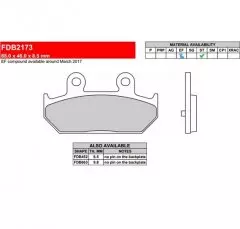 Колодки гальмівні дискові Ferodo FDB2173/EF