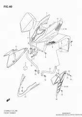 Tape,front fender lt (68155-33HF0-YTZ)