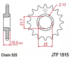 Зірка передня JT Sprockets JTF1515.14