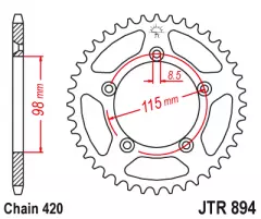 Зірка задня JT Sprockets JTR894.50