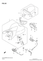 Cable, seat lock (45280-23H00-000)