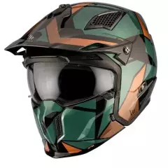 Шолом MT Streetfighter SV S P1R, Зелений/Бронзовий, M