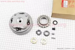 Зчеплення дводискове в зборі Delta 70/110сс механіка 9 деталей (GX-Viper)