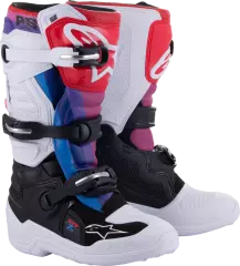 Мотоботи підліткові Alpinestars Tech 7S, Білий/Червоний, 6