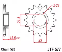 Зірка передня JT Sprockets JTF577.16