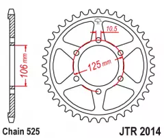 Зірка задня JT Sprockets JTR2014.47