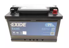 Акумулятор EXIDE EB712 Excell 71Ah/670A +R/B13