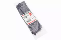 Хомут-стяжка пластикова 4.8x300мм комплект 100шт, чорний TC-4831, (INTERTOOL)