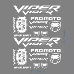 Наклейка логотип Viper Universal, Білий