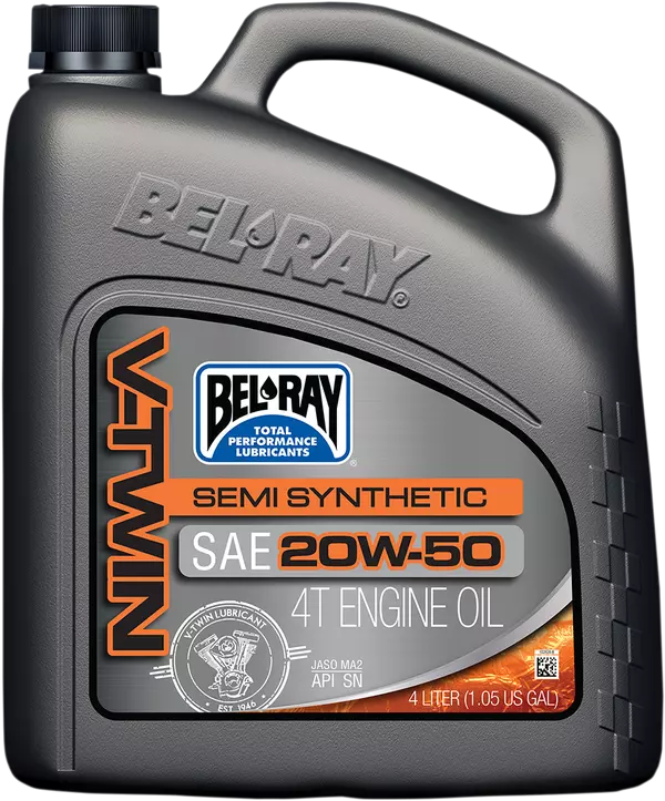 Олива моторна BEL-RAY V-Twin Semi-Synthetic 4Т 20W50 4л