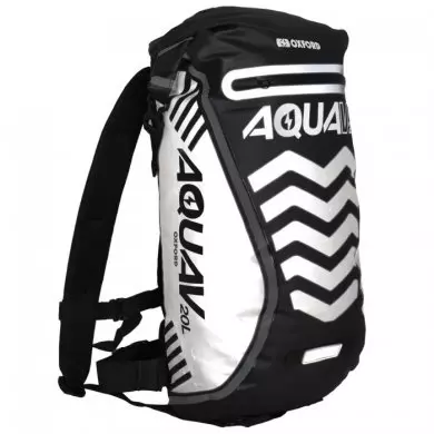 Рюкзак водонепроницаемый Oxford AQUA V-20 OL995, Черный/Белый