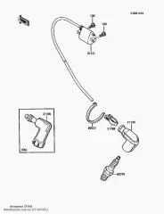 TERMINAL,PLUG CAP KX125-A7 (21169001)