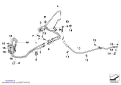 Держатель трубопровода тормоз. привода (34327680030)
