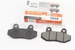 Колодки гальмівні дискові без вуха, Viper - RACE/STORM/CG/СВ/HONDA-LS125;NSR 50;MBX 50/LIFAN/KYMCO-Pulsar/LONCIN, комплект 2шт, (FENGRI)