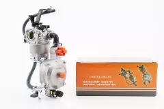 Газовий карбюратор LPG (пропан-бутан) для генераторів 1.6-3кВт (механізм важільний) з перемикачем та краном злива Тип 1, (RIX)