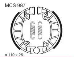 Колодки гальмівні барабанні LUCAS MCS987