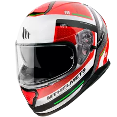 Шлем MT THUNDER 3 SV CARRY, Красный/Белый/Черный, S