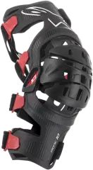 Наколінник Alpinestars BIONIC-10 лівий, Чорний/Червоний, L