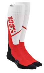 Шкарпетки 100% Torque, Червоний/Білий, L, XL