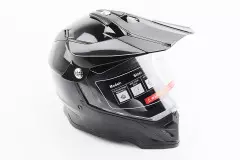 Шолом кросовий BLD-819-7, Чорний глянцевий, М