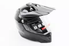 Шолом кросовий BLD-819-7, Чорний глянцевий, S