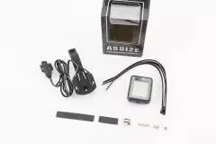 Велокомп`ютер дротовий 11-функцій, чорний AS-825 (без батарейок), (ASSIZE)