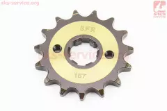 Зірка передня CG/CB-428H-15T (під шліц 5мм) Loncin JL200-68A/LIFAN гартована, (SFR)