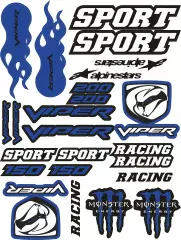 Наклейка логотип Viper Universal, Синій