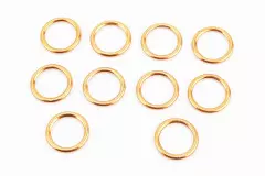 Прокладка глушника кругла (під гол. циліндра) метал 25x33mm, 10шт, (Viper)