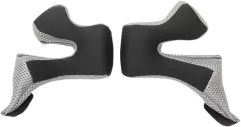 Змінні накладки на щоки до шолому THOR SECTOR (40MM), Чорний/Срібний, XL